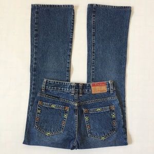 Tiny Vintage Mid Rise Relax Boot Cut Blue Denim Jeans